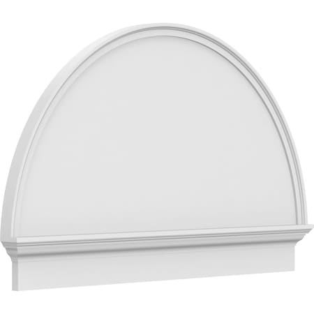 Ekena Millwork Half Round Smooth Architectural Grade PVC Combination Pediment, 48"W x 30-3/4"H x 2-3/4"P PEDPC048X310HRO00